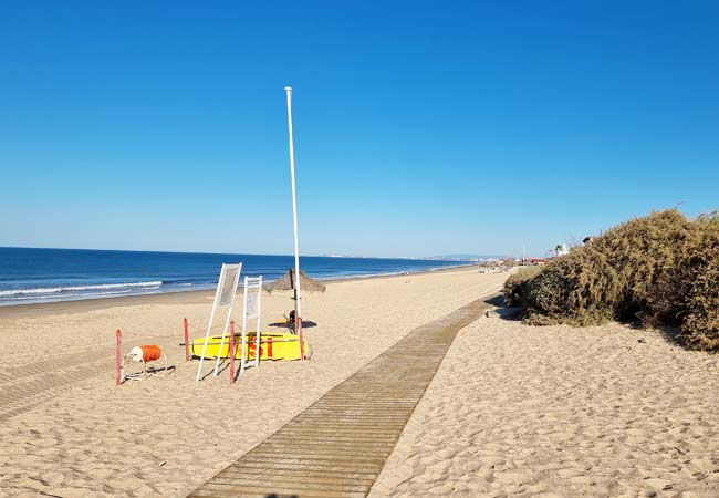 Faro beach, the Praia de Faro