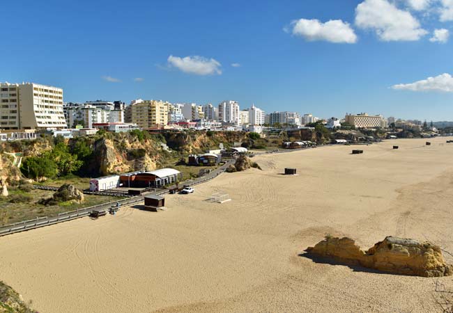 La vivace Praia da Rocha